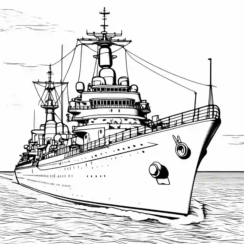 HMS King George V coloring pages